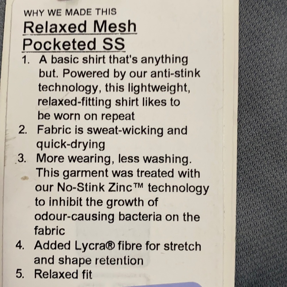 Lululemon relaxed mesh pocketed shirt large - Picture 5 of 6